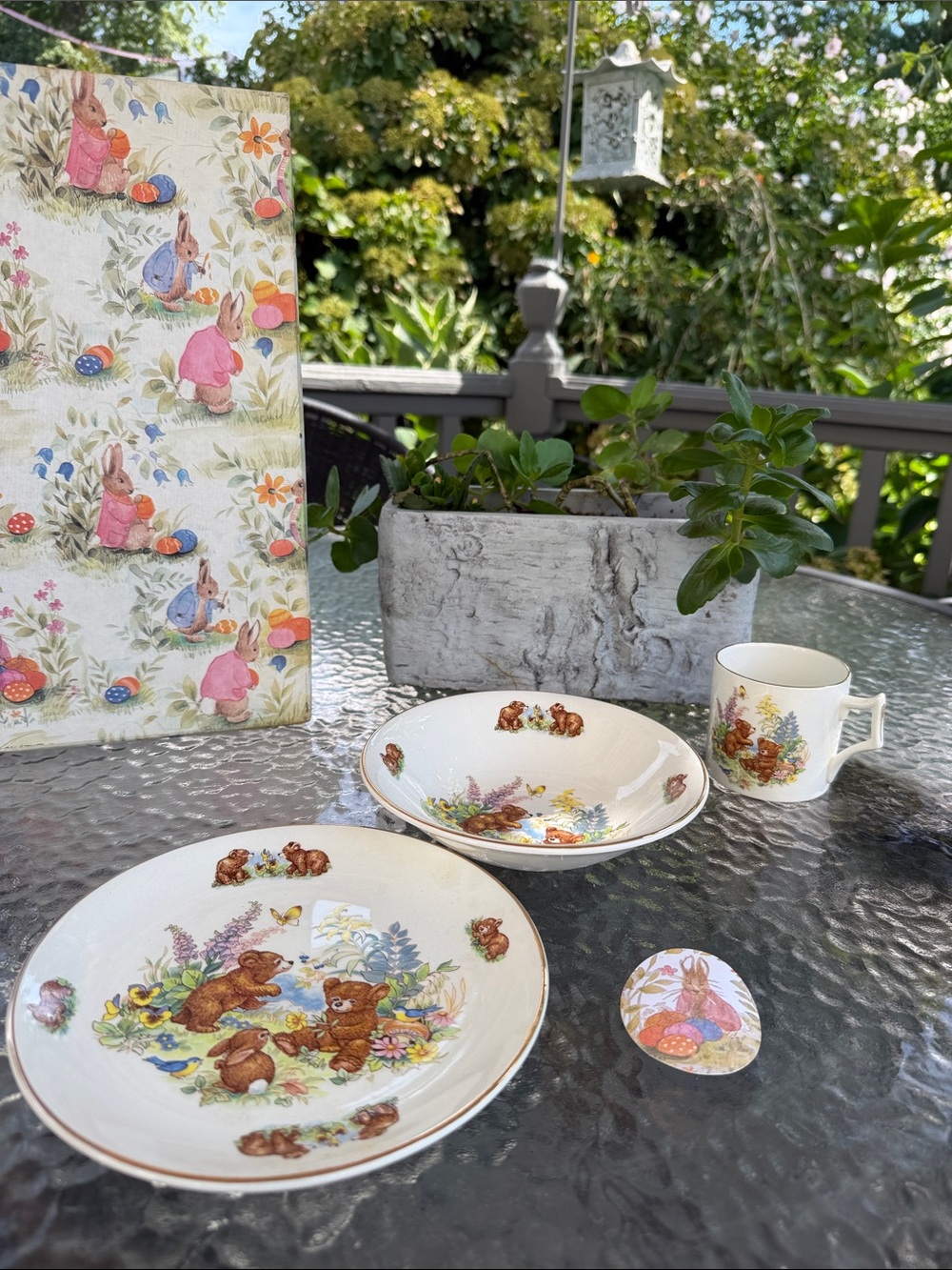 Royal Dalton James Kent Staffordshire England “Honey Bears” 3piece children’s